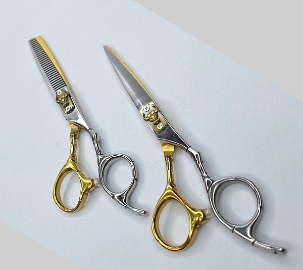 ست قیچی حرفه ای کات و پیتاژ 6 اینچ فینی/سیامA-B60-33